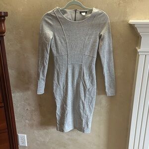VENUS Light Gray Long Sleeve Dress